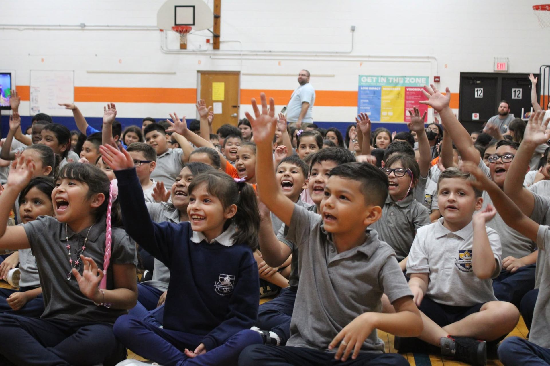 Every student engaged and having fun.